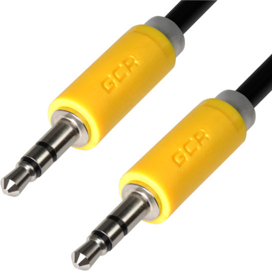 Кабель аудио Gcr 1.0m jack 3,5mm/jack 3,5mm черный, -AVC014-1.0m