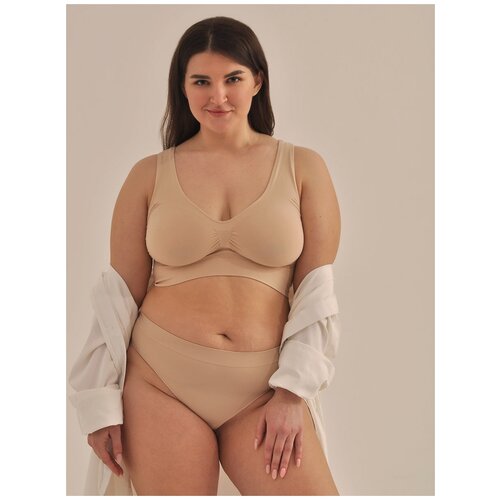 фото Бюстгальтер my, размер 54-56-3xl, бежевый