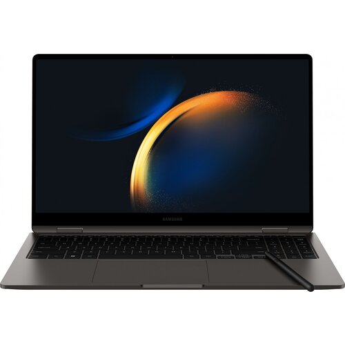 Ноутбук Samsung Galaxy book 3 360 NP750, 15.6, трансформер, AMOLED, Intel Core i7 1360P, Intel Evo 2.2ГГц, 12-ядерный, 16ГБ LPDDR4x, 512ГБ SSD, Intel Iris Xe graphics , Windows 11 Home, темно-серы