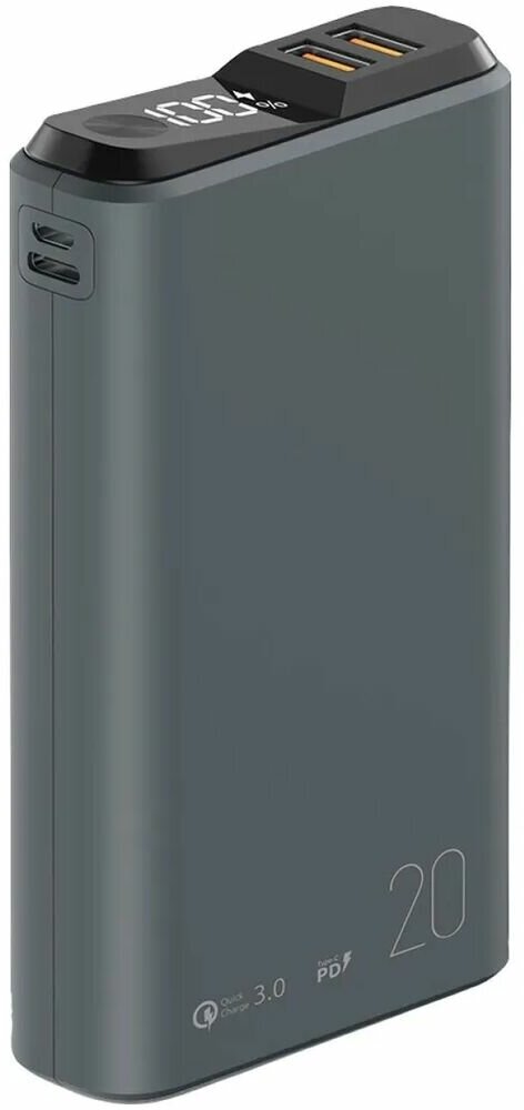 Внешний аккумулятор Olmio QS-20 20000mAh Grey