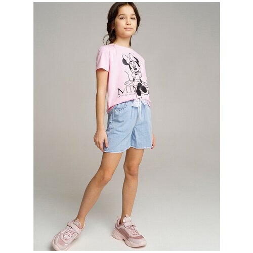 фото Шорты джинсовые для девочки playtoday