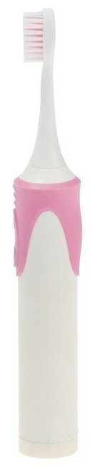 Luazon Home Электрическая зубная щётка Luazon LP-009, вибрационная, 8500 дв/мин, 4 насадки, 2хАА,розовая - фотография № 3
