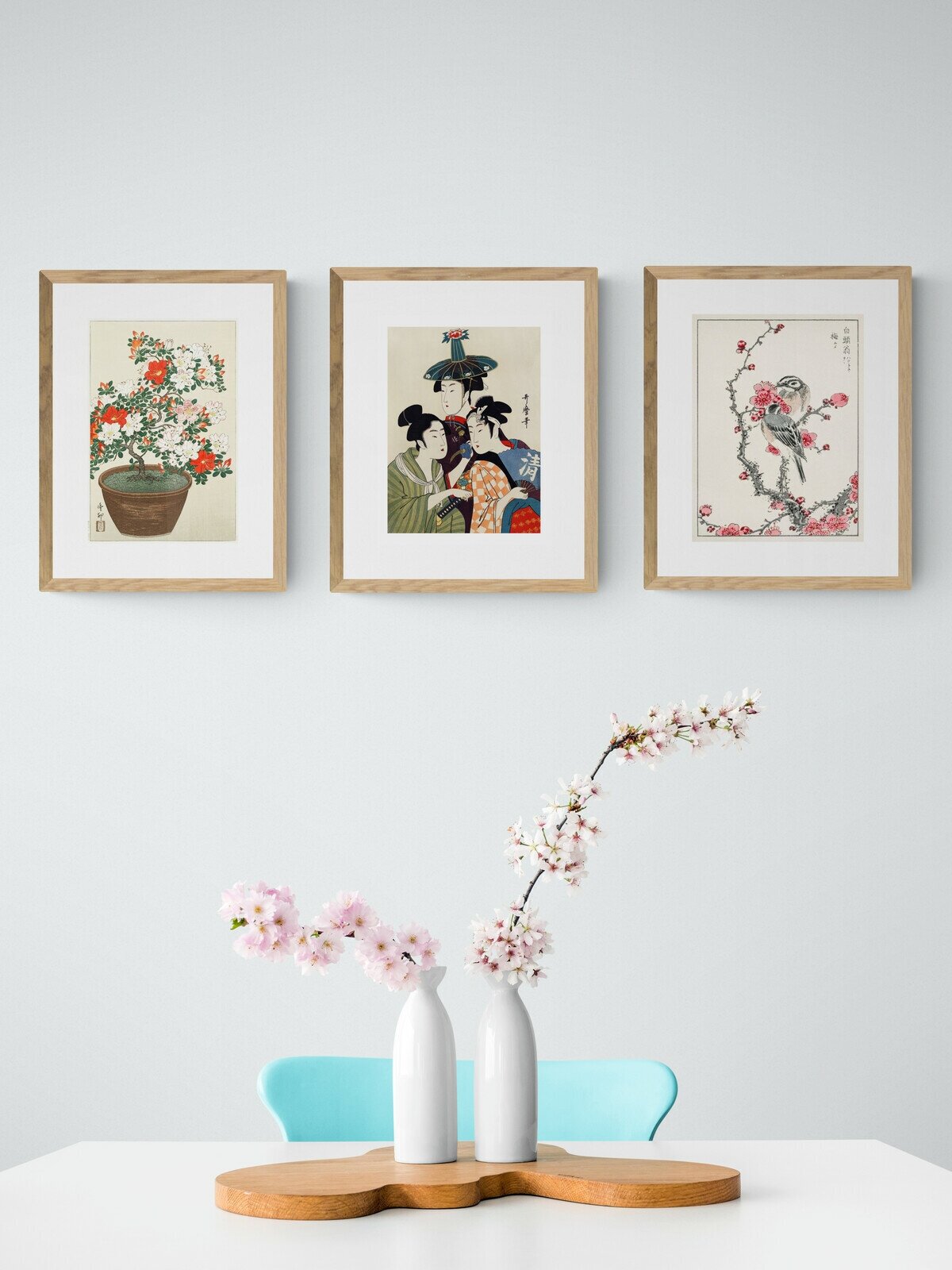 Набор из трех постеров Цветущая Япония