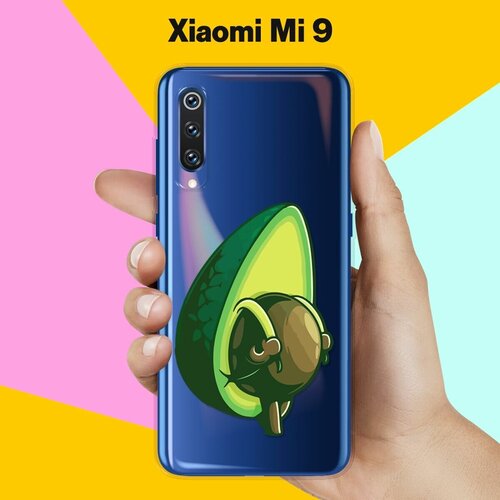Силиконовый чехол Рюкзак-авокадо на Xiaomi Mi 9 силиконовый чехол авокадо из авокадо на xiaomi mi 10 pro