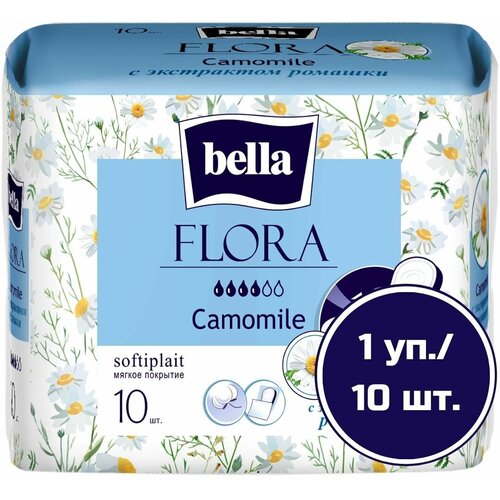 Bella прокладки Flora camomile, 4 капли, 10 шт.