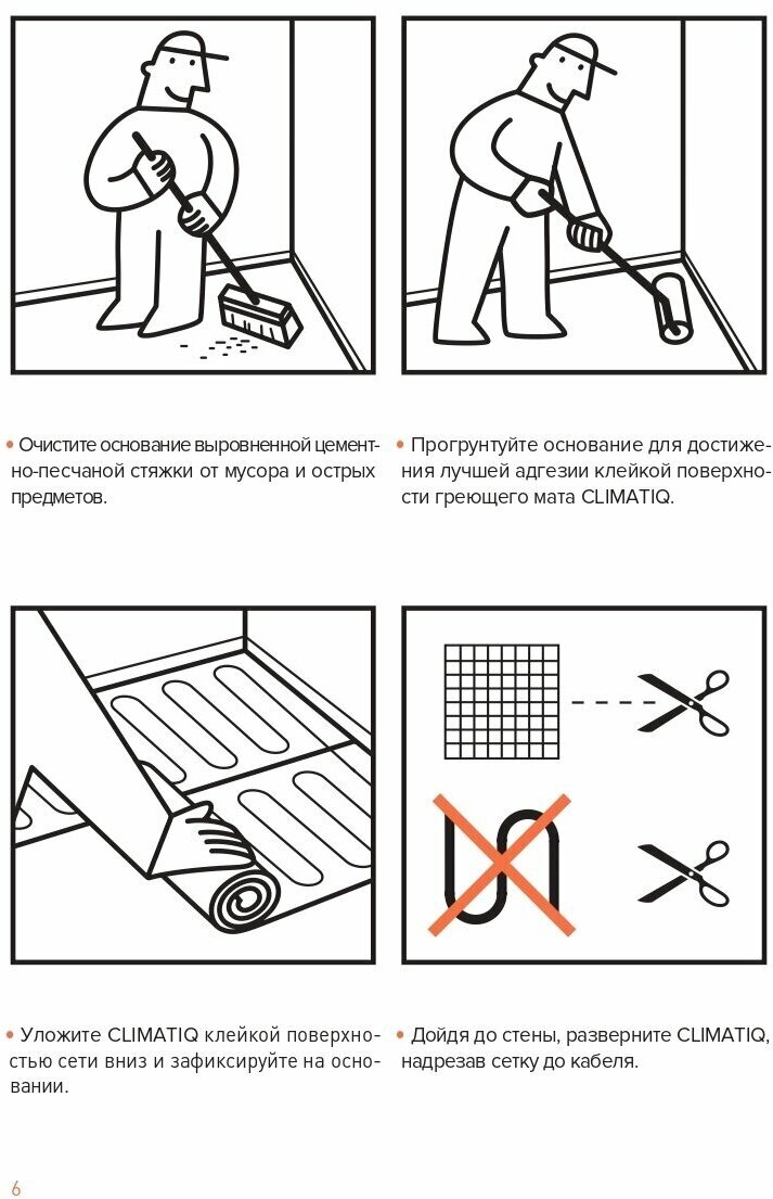 Теплый пол электрический под плитку CLIMATIQ MAT 5,0м - фотография № 8