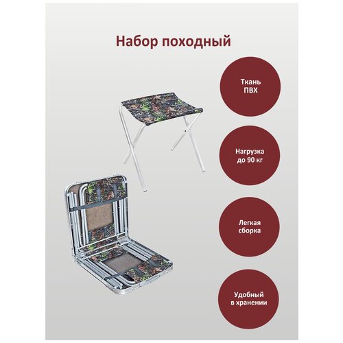 фото Стол складной туристический / стол складной со стульями / стол туристический со стульями/ стол для пикника со стульями