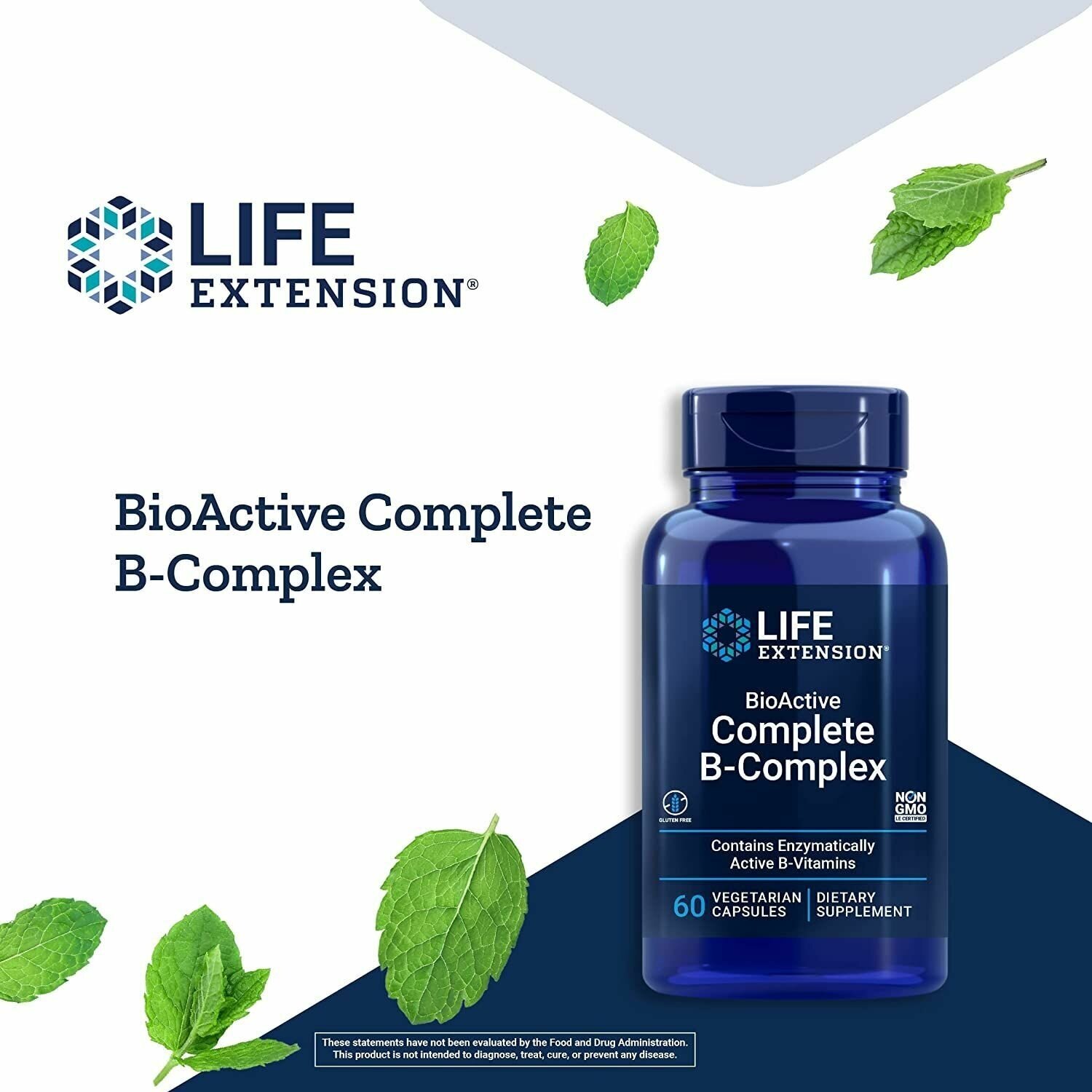 Life Extention Complete B-Complex Витамины 85 гр. В 60 капс - фотография № 11