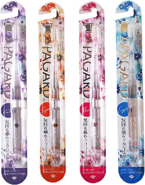 Apagard Зубная щетка Сrystal edition Whitening toothbrush 2-х уровневая средняя 1 шт