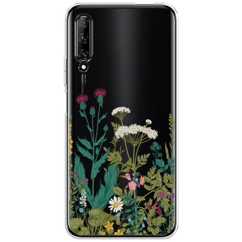 Силиконовый чехол на Huawei Y9s / Хуавей Y9s Дикие полевые цветы, прозрачный силиконовый чехол на huawei y9s хуавей y9s дикие полевые цветы прозрачный