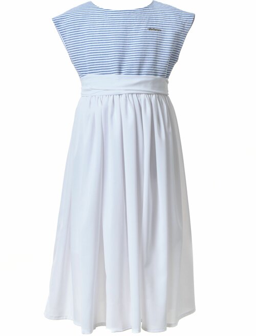 Платье Андерсен, размер 122, голубой, белый