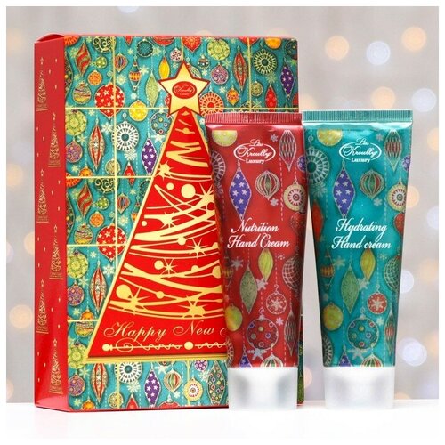 Подарочный набор Liss Kroully: крем для рук с маслом макадамии +для рук с алоэ, по 75 мл