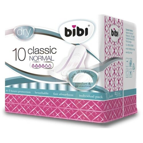 Прокладки "BiBi" Classic Normal Dry, 10 шт.