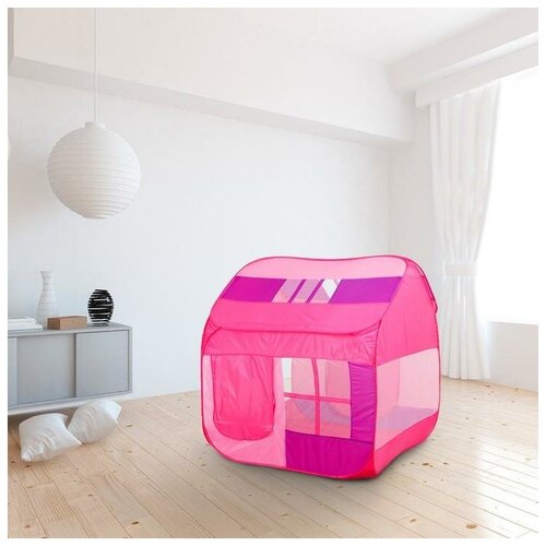 фото Палатка детская «домик с окном», розовый, 140 × 125 × 125 см mikimarket