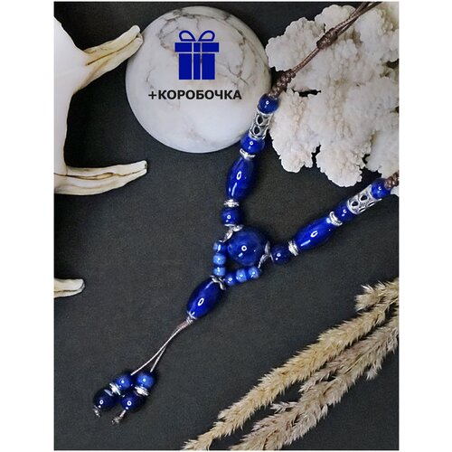 Бусы из керамики в этническом стиле