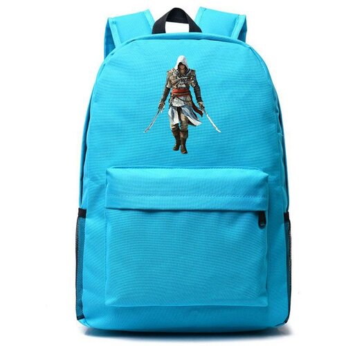 Рюкзак Ассасин (Assassins Creed) голубой №6 рюкзак ассасин assassins creed розовый 6
