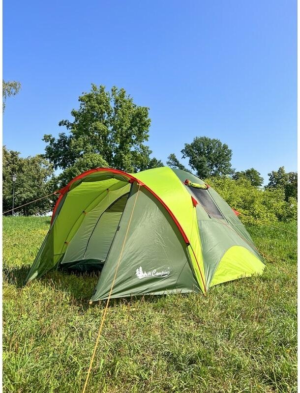 Палатка трекинговая трёхместная MirCamping 1011-3, зелeный