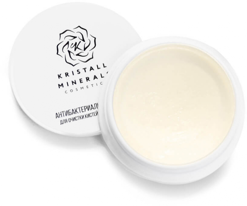 Антибактериальное мыло Kristall Minerals для очистки макияжных кистей, 20 г