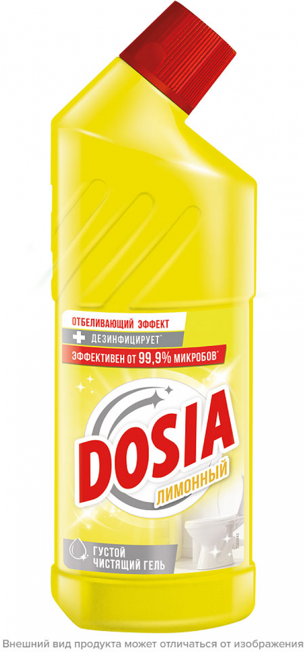 Dosia гель с дезинфицирующим и отбеливающим эффектом Лимонный, 0.75 л - фотография № 9