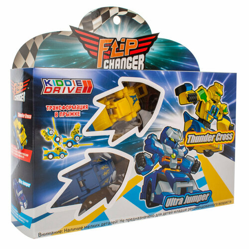 Машина-трансформер KiddieDrive Flip Changer Thunder Cross и Ultra Jumper 106011 1990₽