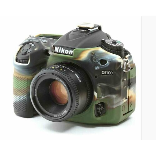 Защитный силиконовый чехол MyPads для фотоаппарата Nikon D600/ D610 ультра-тонкая полимерная из мягкого качественного силикона хаки