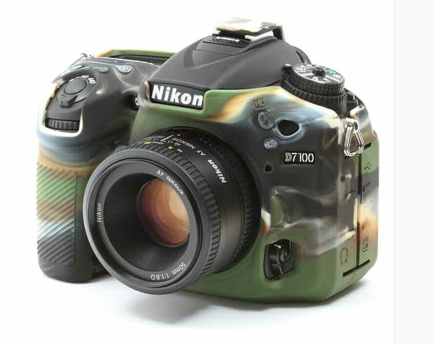 Защитный силиконовый чехол MyPads для фотоаппарата Nikon D600/ D610 ультра-тонкая полимерная из мягкого качественного силикона хаки