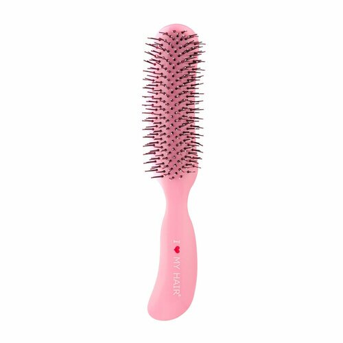 Щетка парикмахерская для волос Therapy Brush, розовая глянцевая M парикмахерская антистатическая щетка для волос парикмахерская щетка для профессионального использования