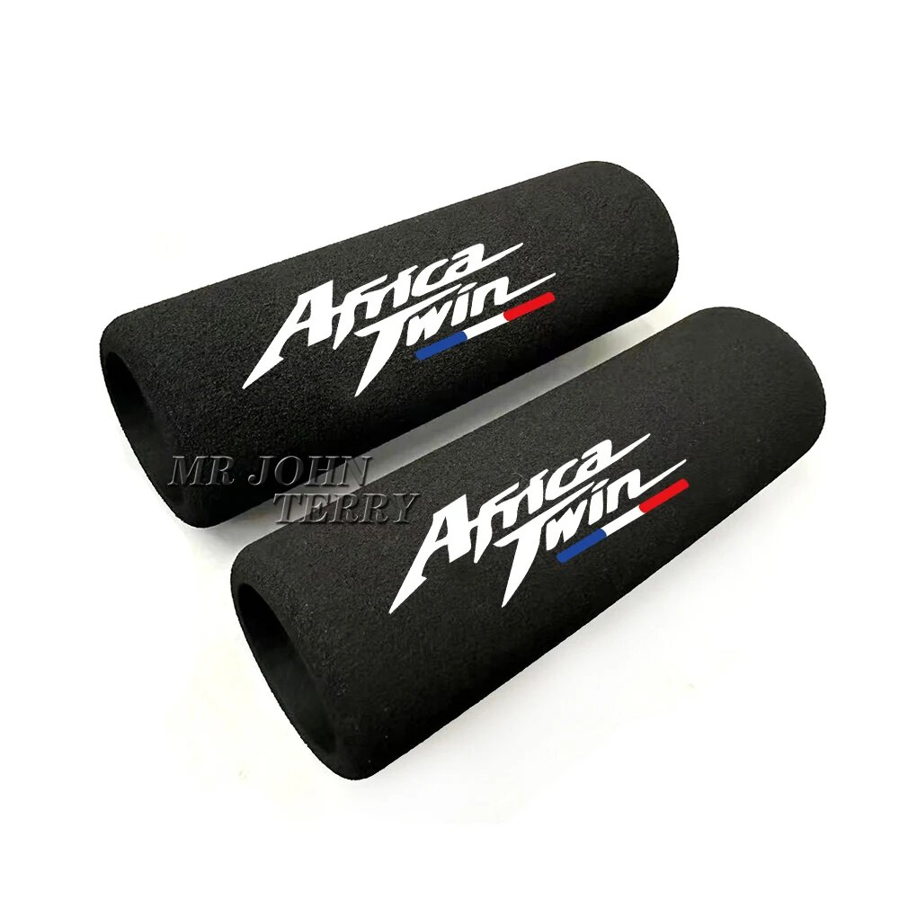 Ручки противовибрационные Africa Twin, черные, LOGO 2