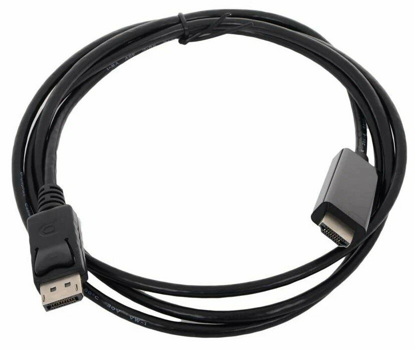 Кабель-переходник DisplayPort (М) – HDMI (М) VCOM CG494-B, позолоченные контакты, 1.8 метра