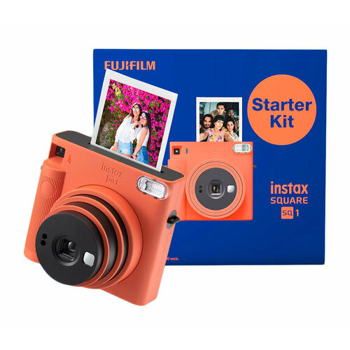 Фотоаппарат моментальной печати Fujifilm Instax SQUARE SQ1 Starter Kit Terracotta Orange 23990₽