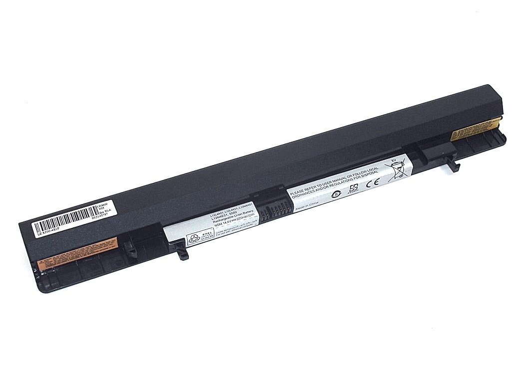 Аккумуляторная батарея для ноутбука Lenovo S500 (L12L4A01) 14.4V 2200mAh OEM черная