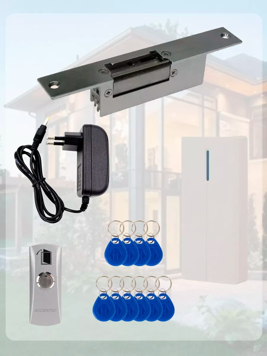 Система СКУД, электрозащелка и контроллер