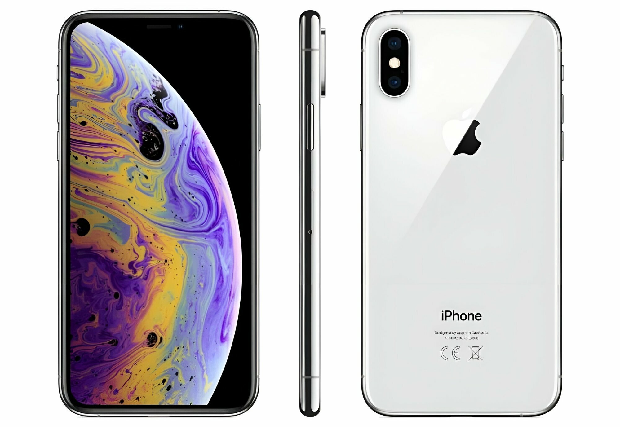 Смартфон Apple iPhone XS 256 ГБ белый Восстановленный — фото 1