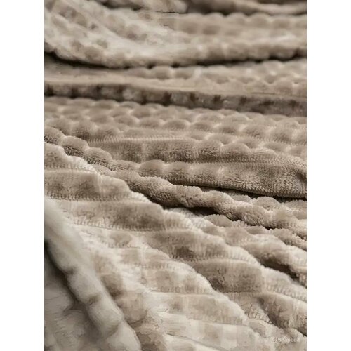 Плед Gala из велсофта 200гм2 светло-коричневый 200 x 220 см 1479₽