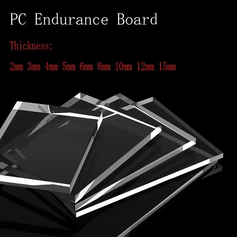 Прозрачный лист поликарбоната sheet-xy1022A 200mm x 200mm 8mm