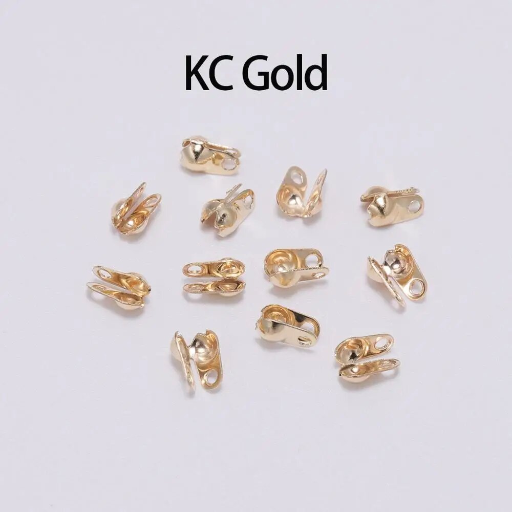 Золотые медные калитки St.kunkka 200 шт 1.5 2.4 3.2 мм KC Gold 1.5mm