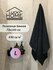 Полотенце банное махровое LUCKY HOME 70х140 черный л100, 1шт, пло...