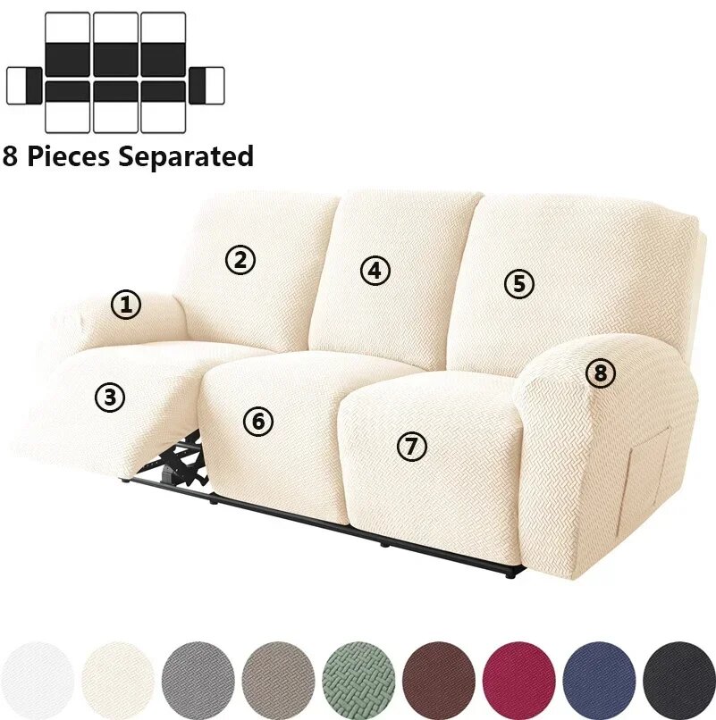 Чехлы для дивана и кресел Jacquard полиэстер 1 2 3 места 3Seater Sofa CoverA8