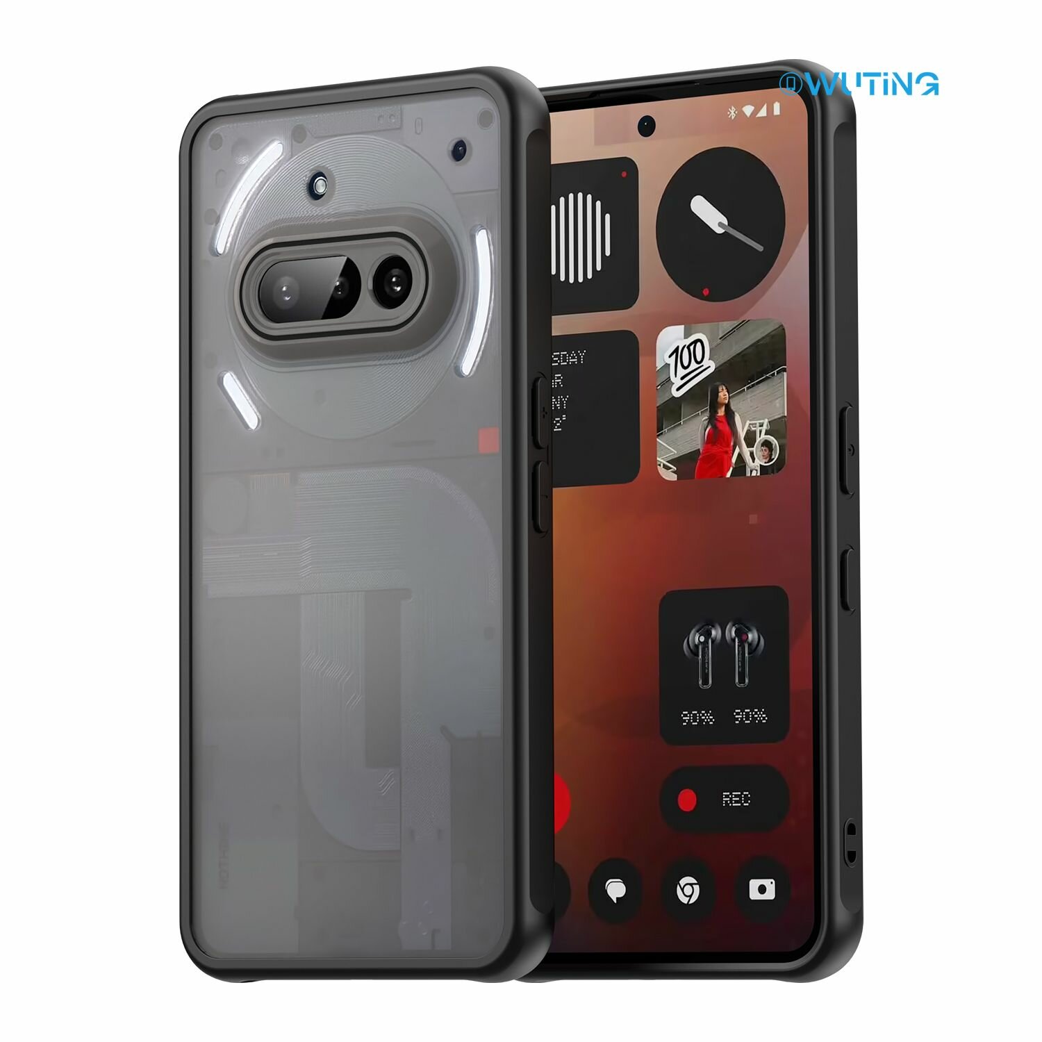 Nothing Phone (3a) Чехол Твердый Противоударный Прозрачный