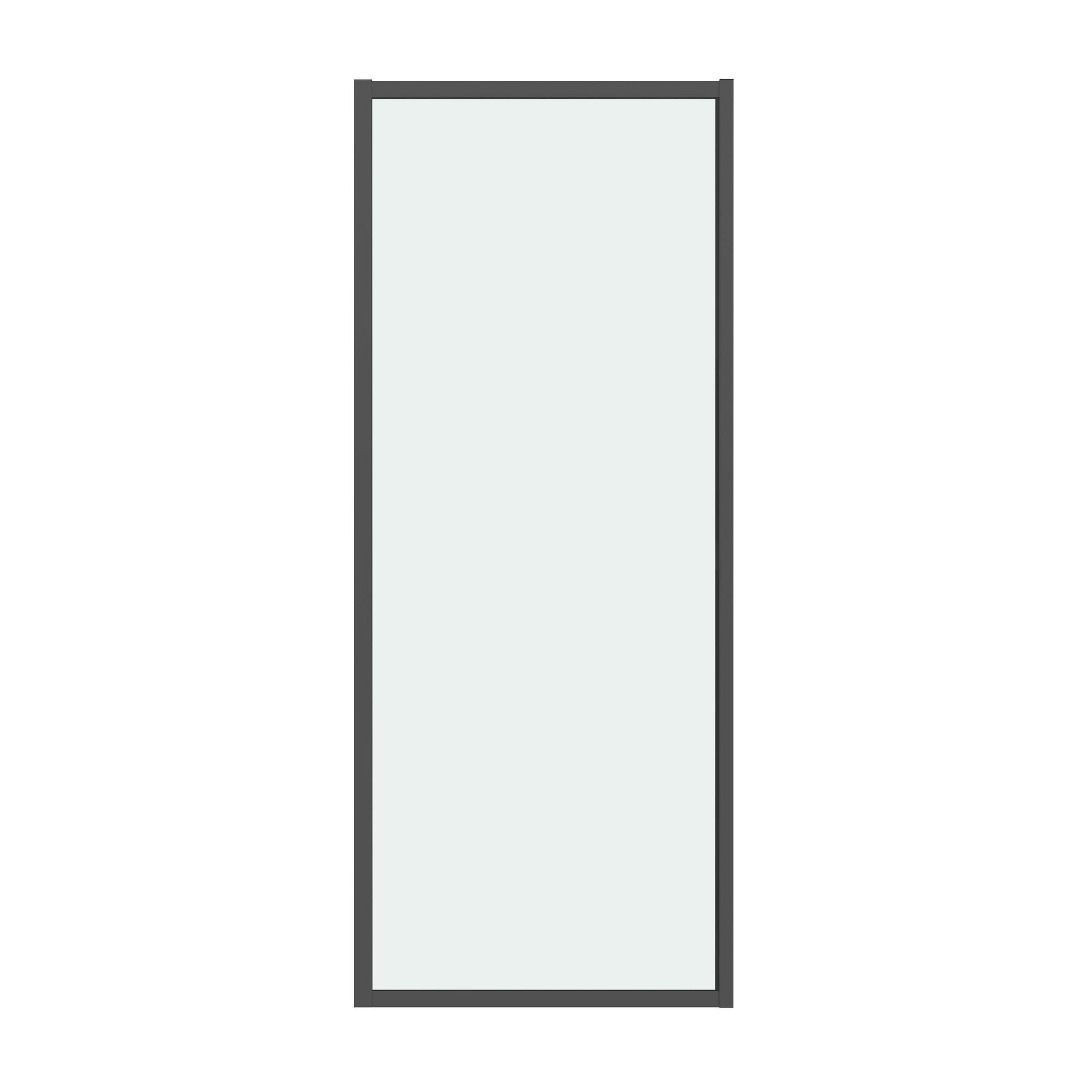 Душевая стенка Grossman Style 100 200. K33.05.100.21.00 профиль цвет Черный матовый стекло прозрачное