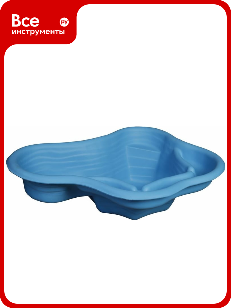 Декоративный пруд ЦентрПласт 120 л пластиковый 117x83x45 см синий 19292