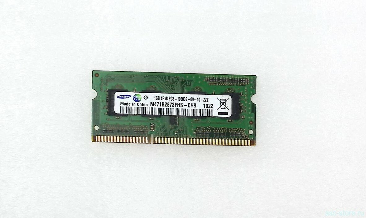 Оперативная память SO-DIMM DDR-3 1GB Samsung