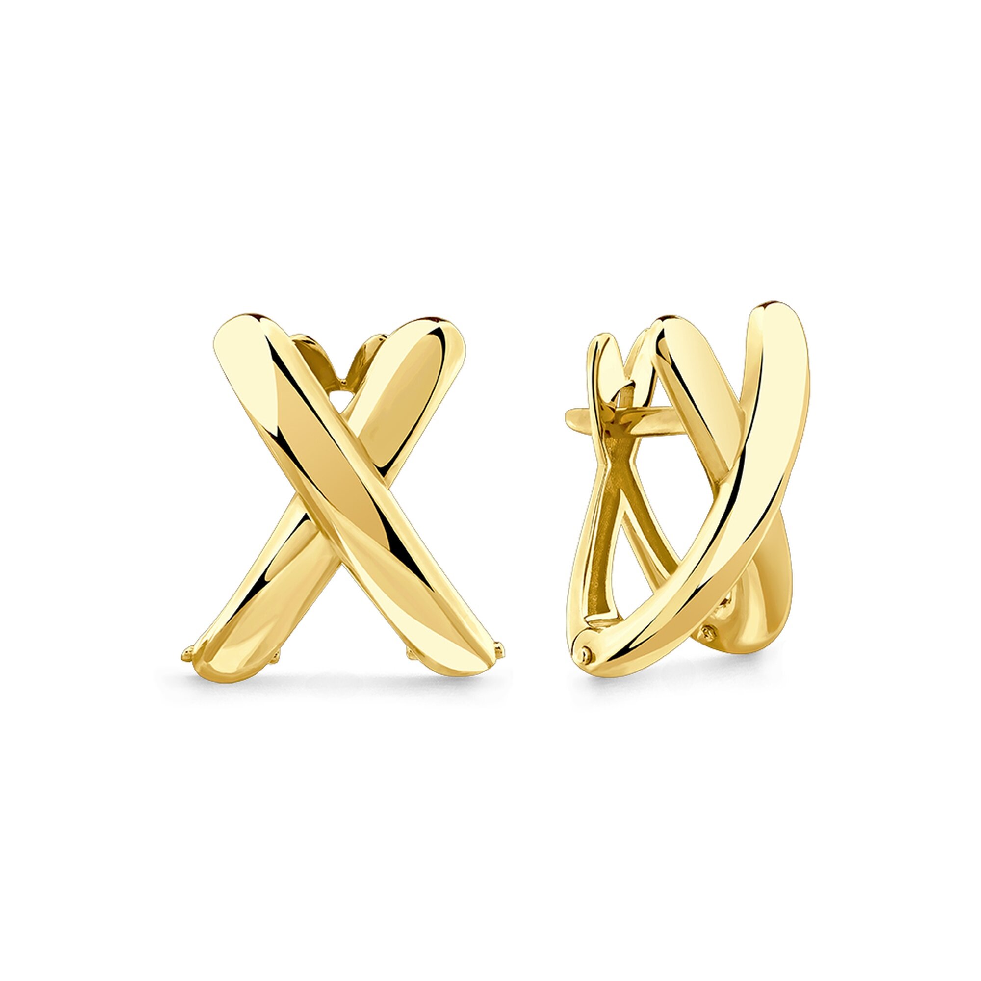 Серьги Diamant online, желтое золото, 585 проба