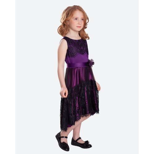 фото Платье стильные непоседы, нарядное, размер 32-128, фиолетовый