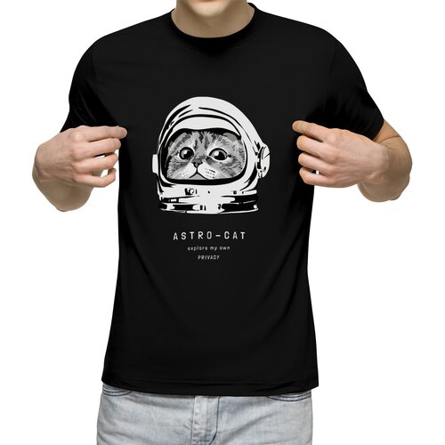 Футболка Us Basic, размер S, черный мужская футболка космический кофе xl белый