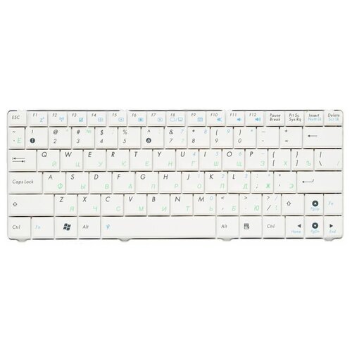 Клавиатура для ноутбуков Asus N10 N10E N10J EEE PC 1101HA RU White 1790₽