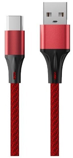 Кабель Accesstyle USB - USB Type-C, 3A, 2м, AC30-F200M, красный