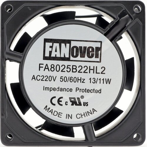 Вентилятор кулер 220VAC 80*80*25mm FA8025B22HL2 FANOVER