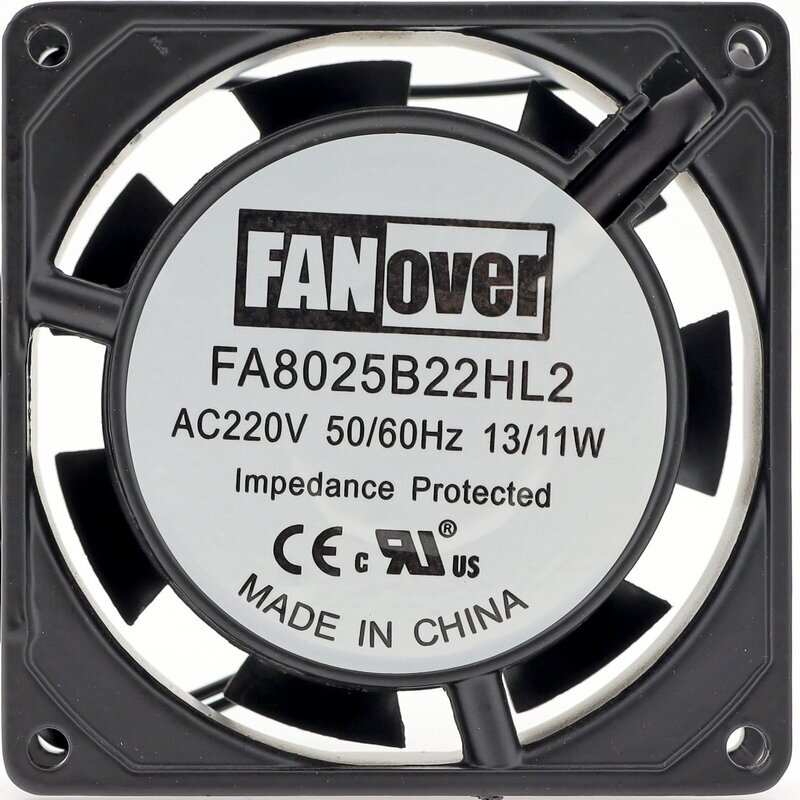 Вентилятор кулер 220VAC 80*80*25mm FA8025B22HL2 FANOVER