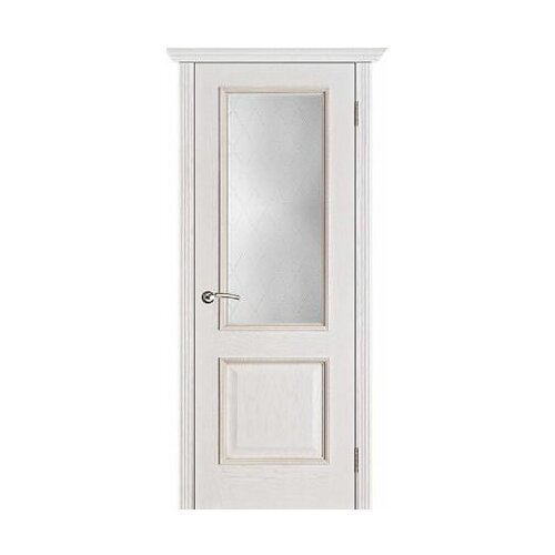 Белорусские двери, Шервуд ПО Классик светлое, Белая патина 2000*900.Комплект (полотно,коробка,наличник)
